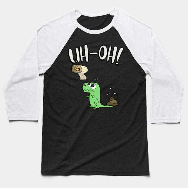 Dinosaur cant reach toilet paper Baseball T-Shirt by Pet Station